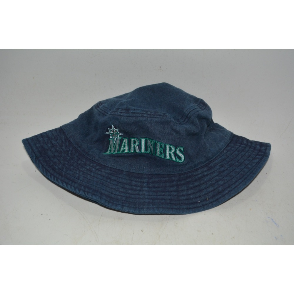 Seattle Mariners Alaska Air MLB Bucket Hat – Denim Blue 100% Cotton Melonwear